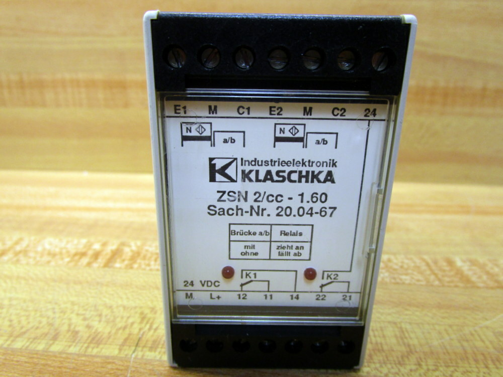 Klaschka ZSN 2/CC-1.60 Transistor Relay ZSN2CC160