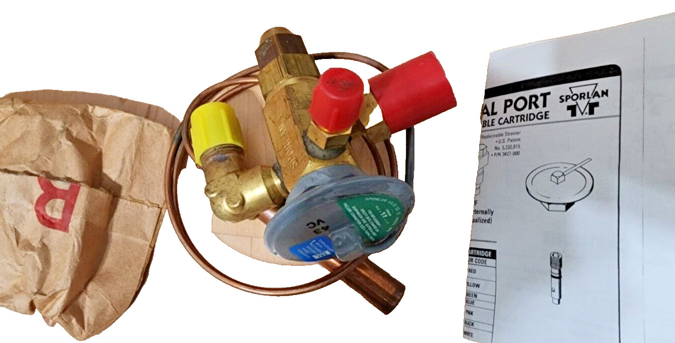 SPORLAN FVE-1/4-C / FVE1/4C EXPANSION VALVE THERMAL 1/4” X 1/2” SAE