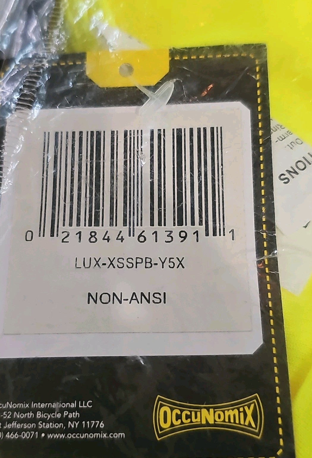 OccuNomix Hi Vis Yellow Safety T Shirt 2XL LUX XSSPB Y2X Workwear
