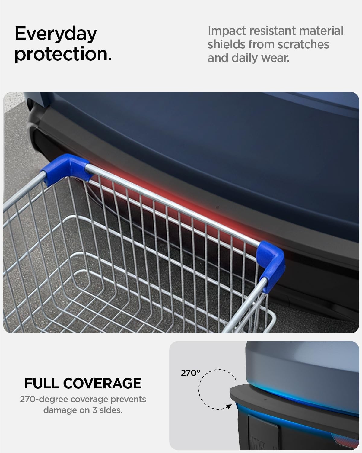 Spigen Rear Bumper Protector (270 Degree Bumper Guard & Scratch Resistant) Desig