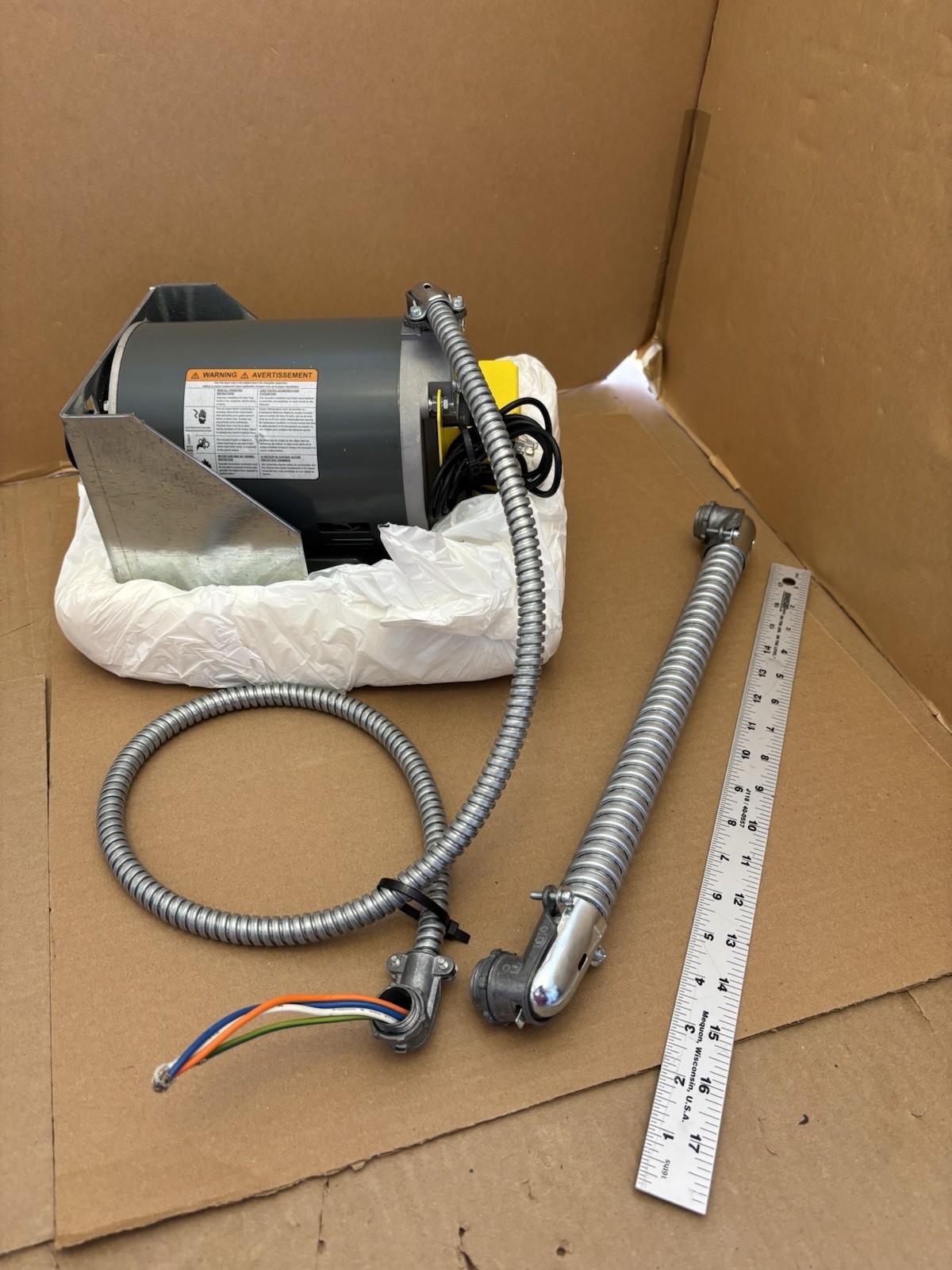 IMPERIAL ELECTRIC P055DJP1668 MOTOR 1/2-HP 1140-RPM 120V 3-PHASE Y89S-6-143-001