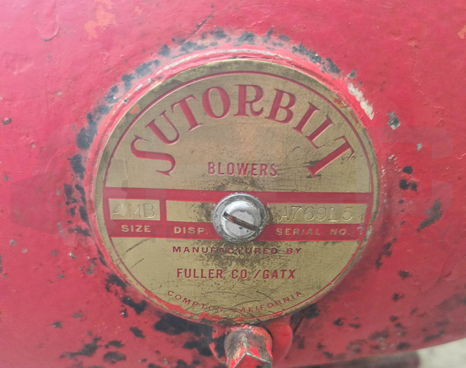 SUTORBILT 4MB BLOWER W/ NORTH AMERICAN ROCKWELL S50SDAGN DRY TYPE AIR FILTER