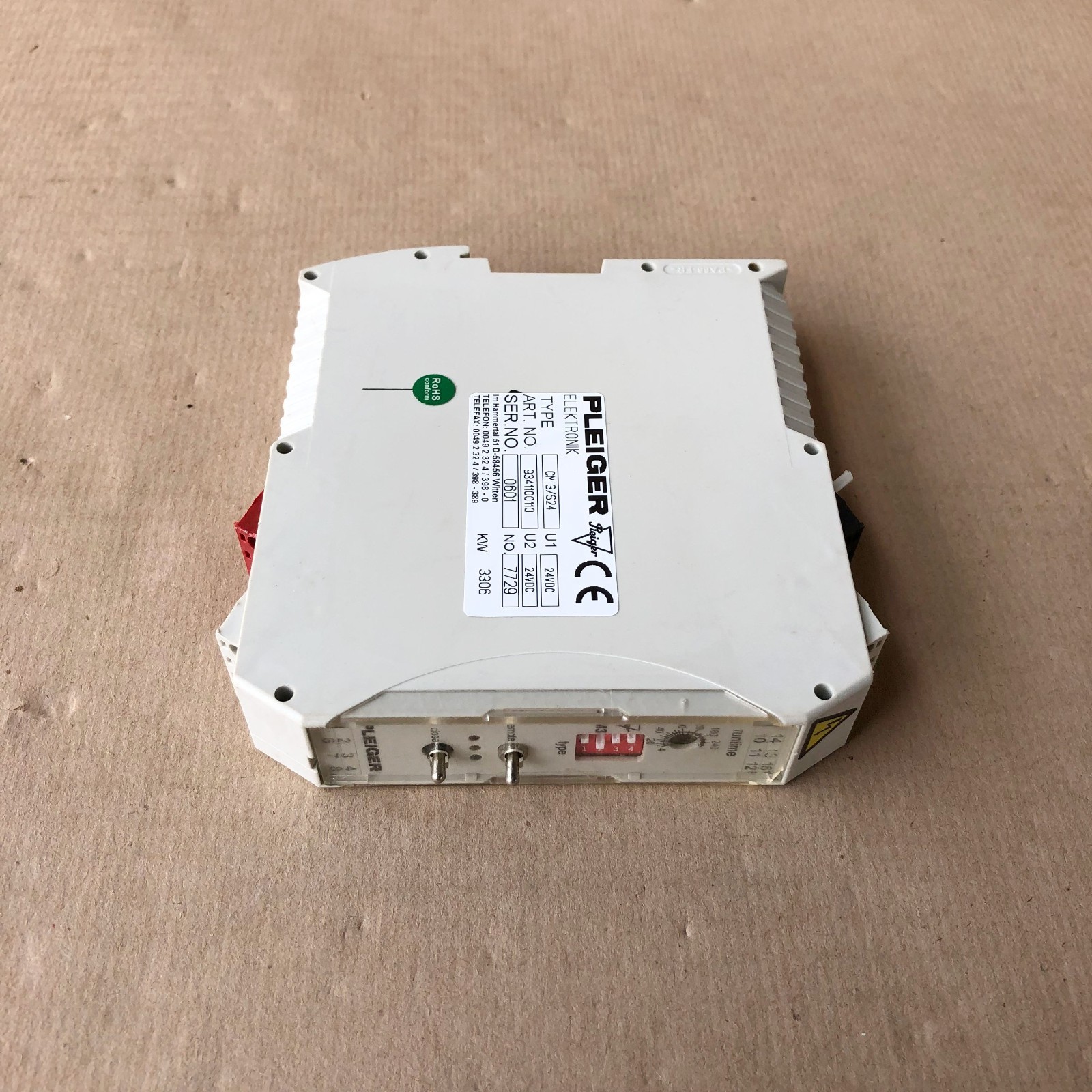 PLEIGER CM3/S24 CONTROL MODULE 9341100110