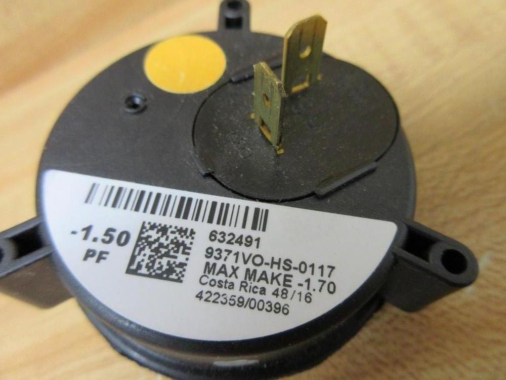 Nordyne 632491R Partners Choice Pressure Switch