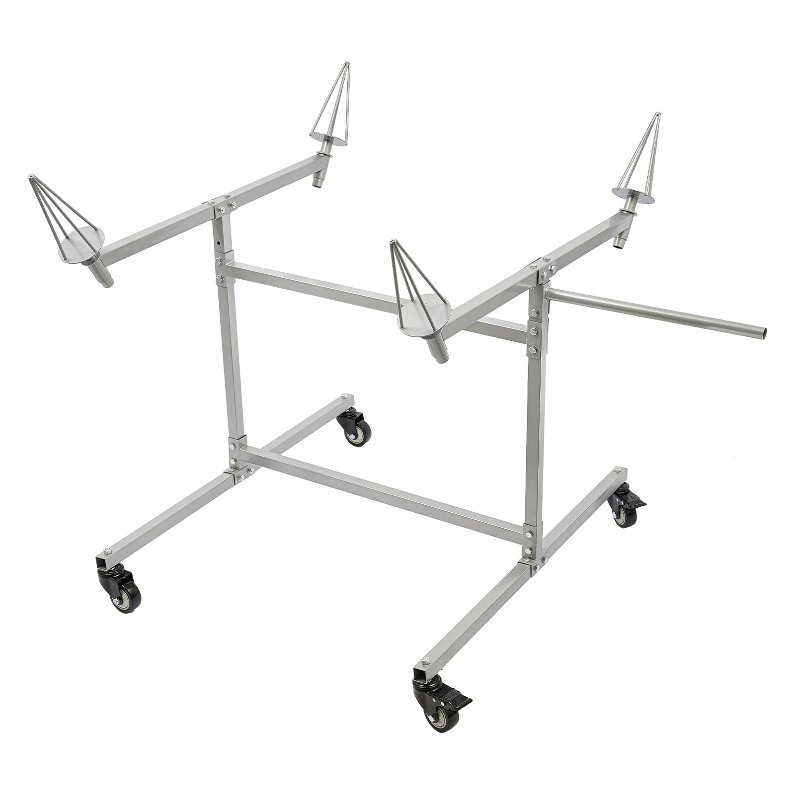 Mobile Wheel Rim Painting Stand F02 With Swivel Casters 300lbs Heavy Duty Rack