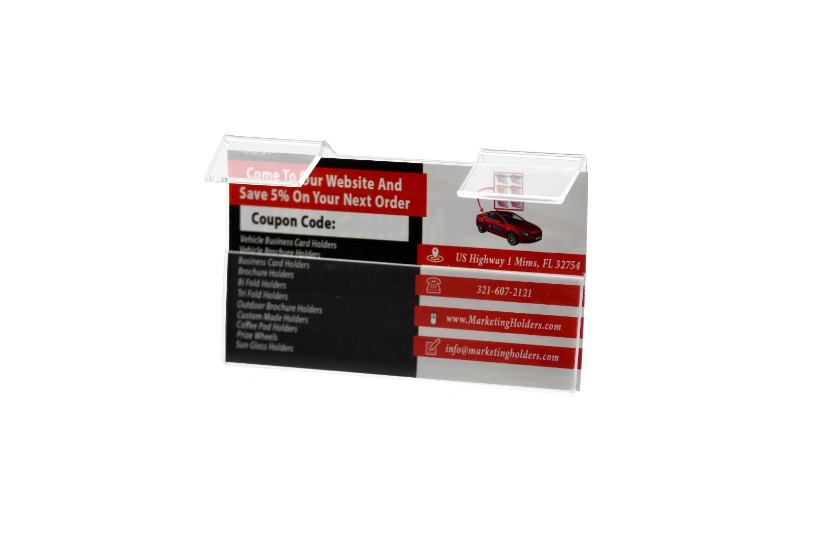 Grid Wall Slatwall Business Card Advertising Holder Display Lot of 6