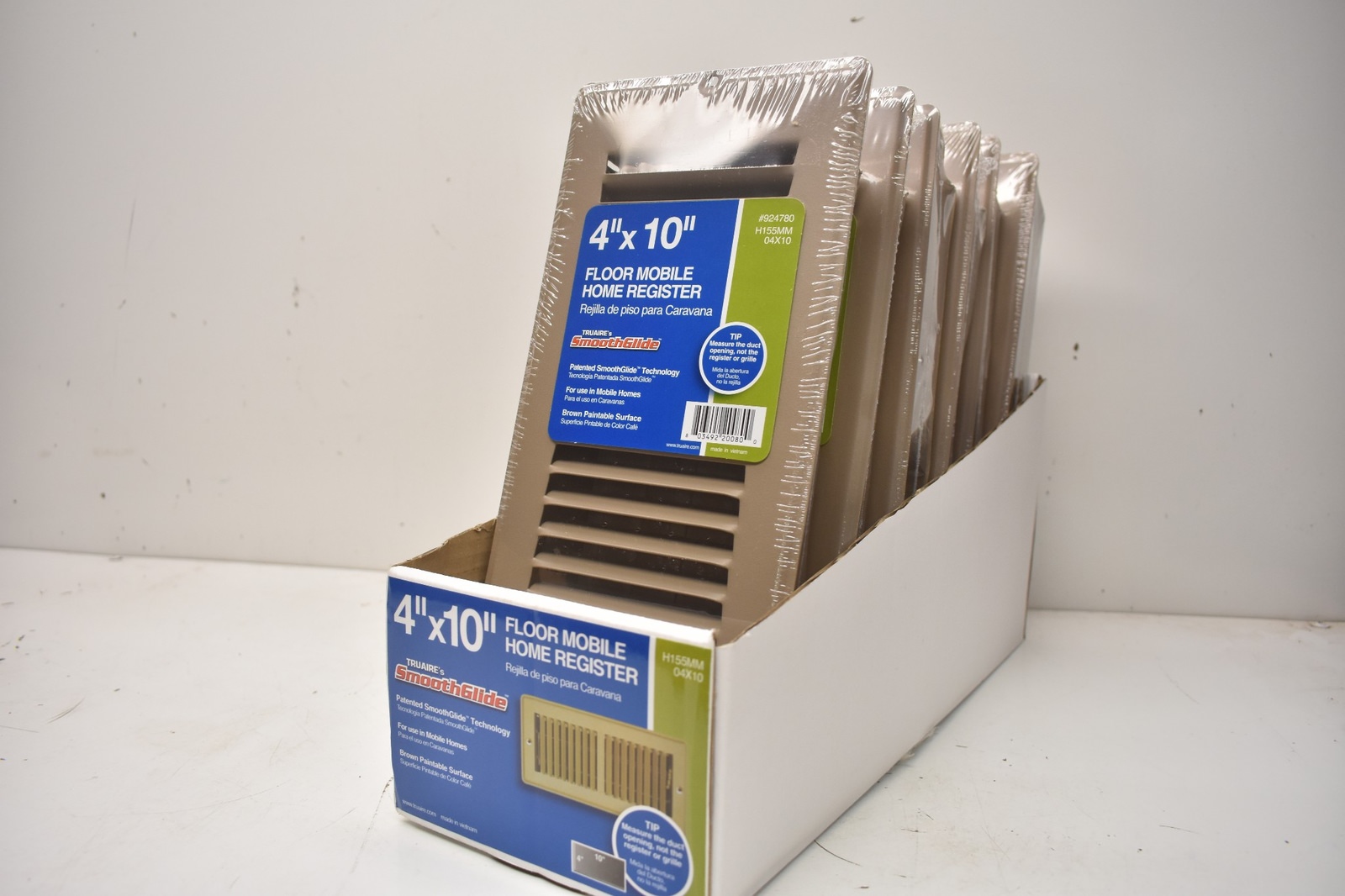 Everbilt 4 in. x 10 in. Brown Mobile Home Floor Diffuser, E155MM 04X10 Lot of 6