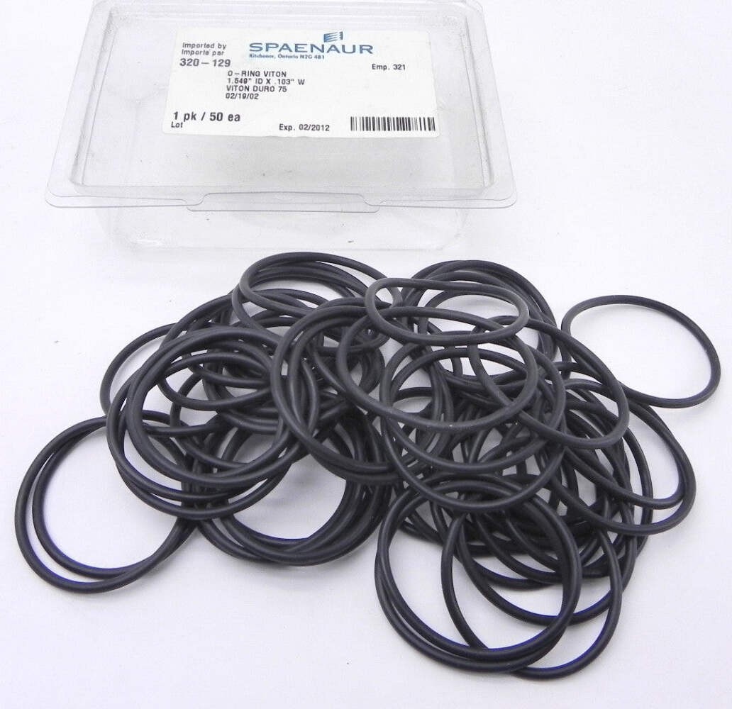 Spaenaur O Ring Viton 75 Duro Black 320-129 (50 Pcs)
