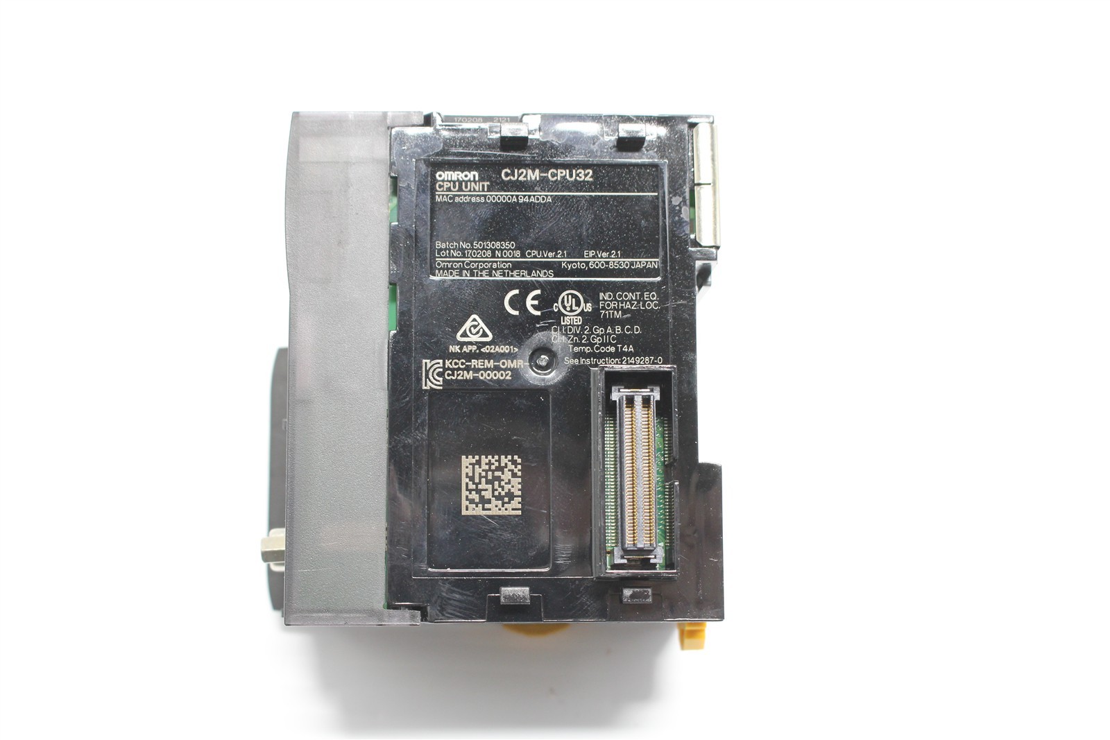 Omron CJ2M-CPU32 CPU Programmable Controller