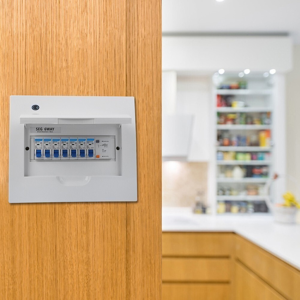 Circuit Breaker Small 6Way Leakage Protection 63A 30mA RCD+4MCB