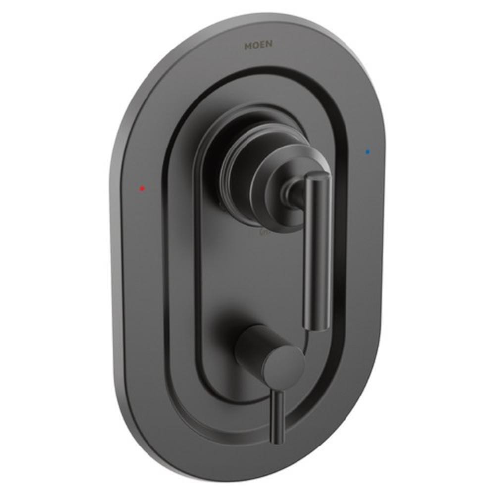 Moen T2900BL Gibson Two Handle Pressure Balancing Valve Trim, Matte Black