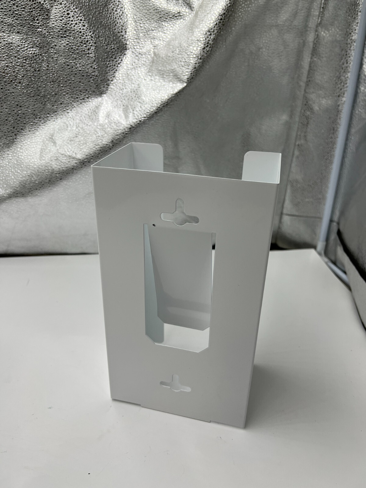 San Jamar White Enamel Dispenser G0802 for Disposable Gloves Steel Durable