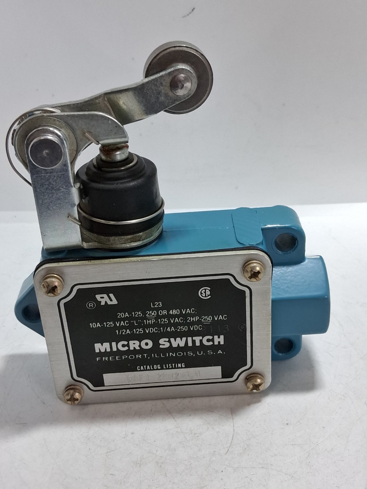 HONEYWELL BAF1 2RN2-LH LIMIT SWITCH 20A 125/250 OR 480VAC ROLLER ACTUATOR NNB