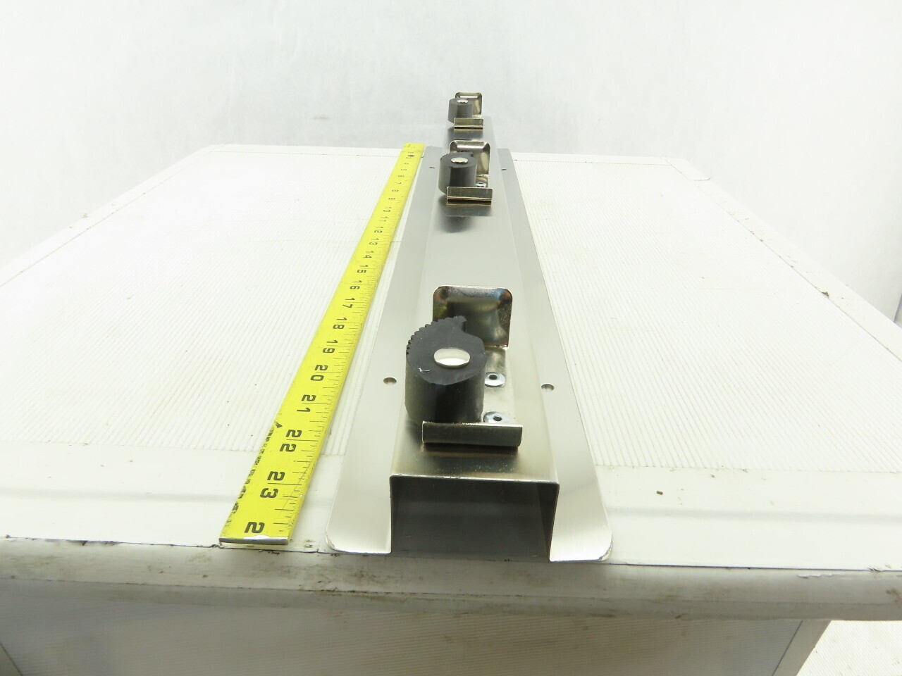 Lab Safety Supply 333SS 24″ Stainless Steel 3 Spot Broom Mop Holder Wall Hook