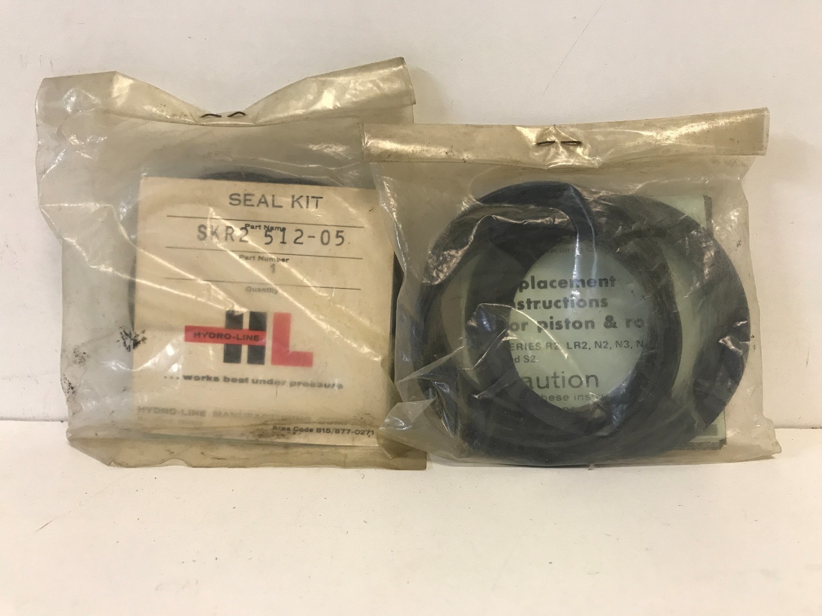 LOT OF (2)! NEW IN BAG! HYDRO-LINE SKR2 512-05 SEAL KIT