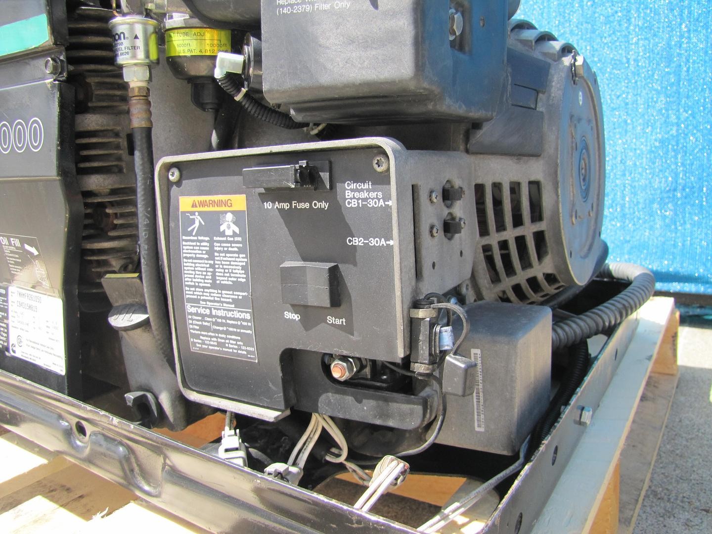Cummins Onan Marquis 7000 Watt RV Mobilehome Gas Generator 120V Output