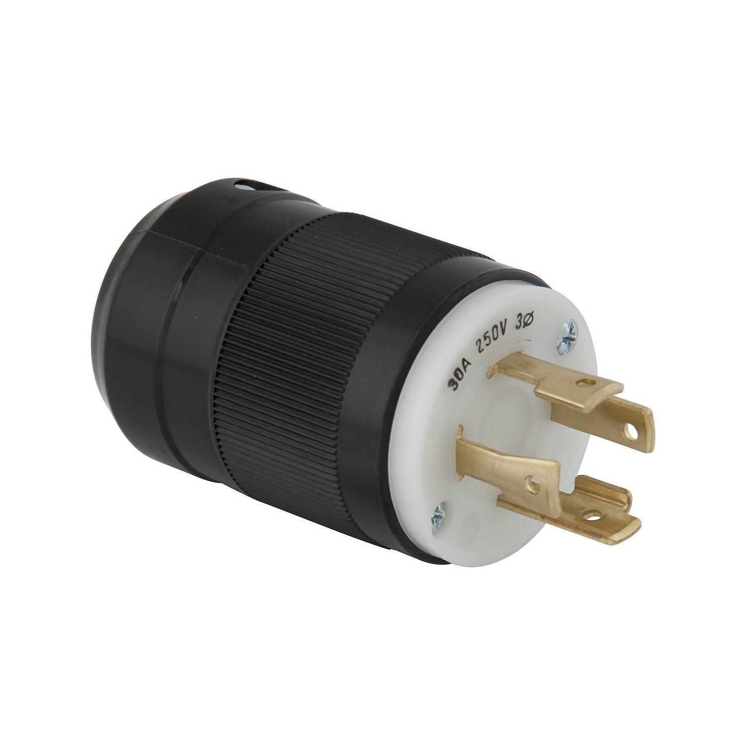 Marinco 3015P 30A 250V 3P4W (L15-30P)Standard NEMA Locking Plug