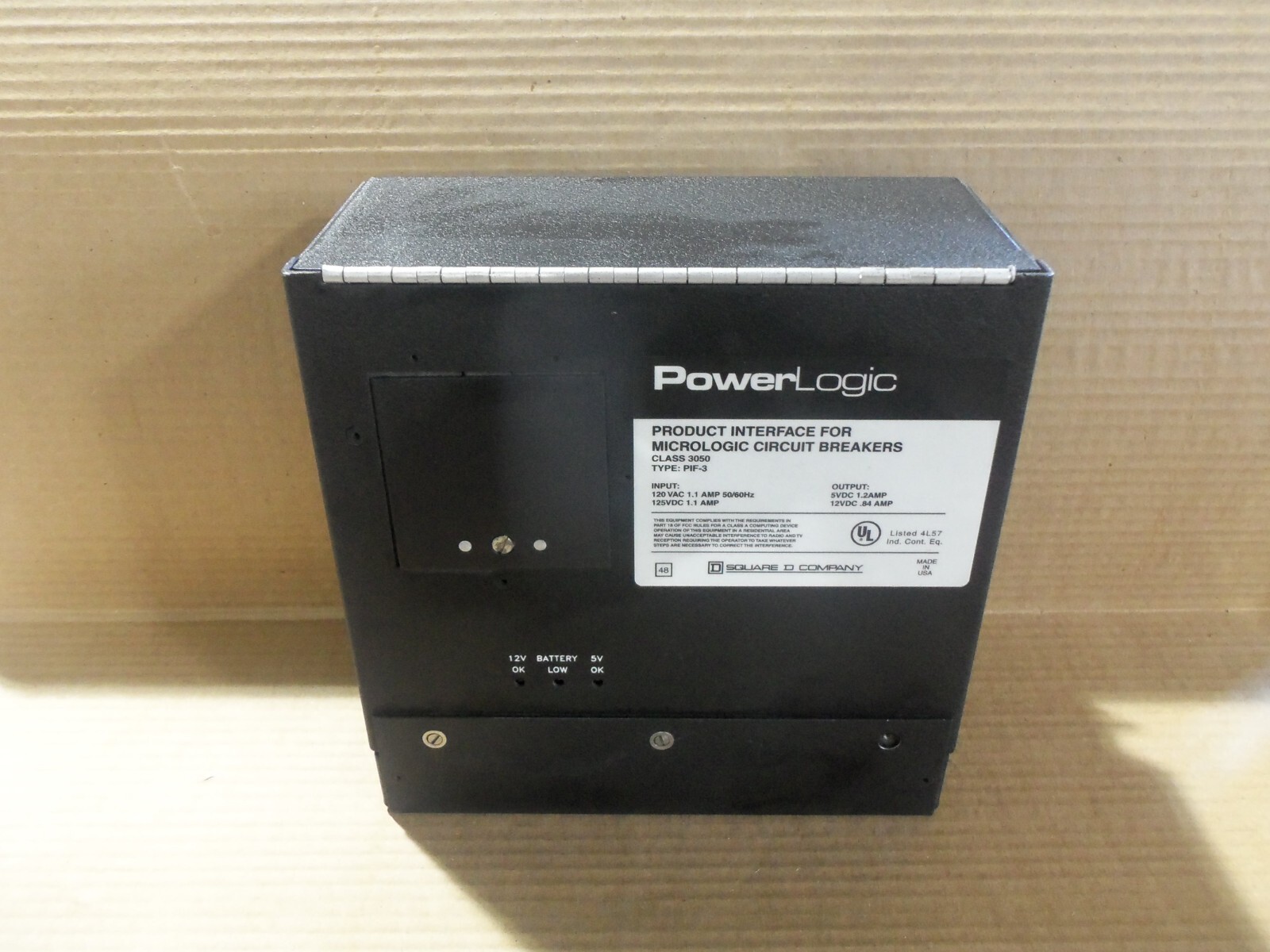 SQUARE D 3050PIF-3 PRODUCT INTERFACE for MICROLOGIC CIRCUIT BREAKERS