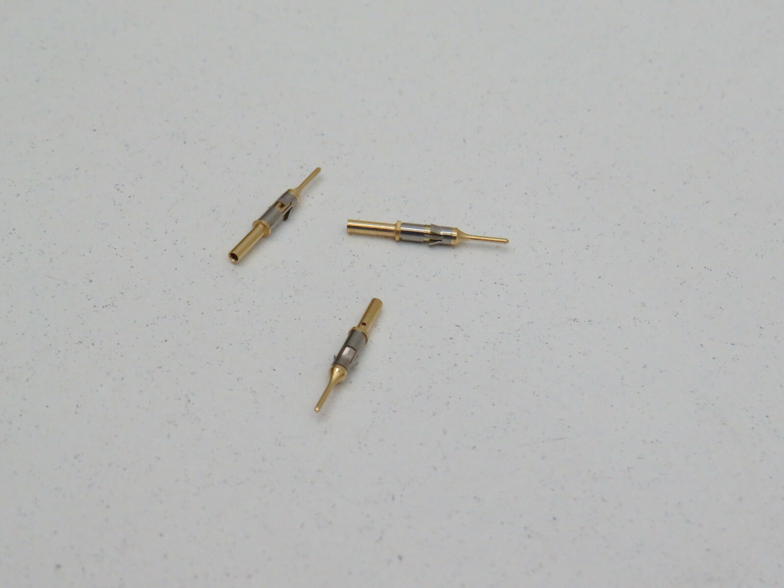 (20-Pack) Contact Pin Socket with Sprin, Male, 1mm, Gold Plated
