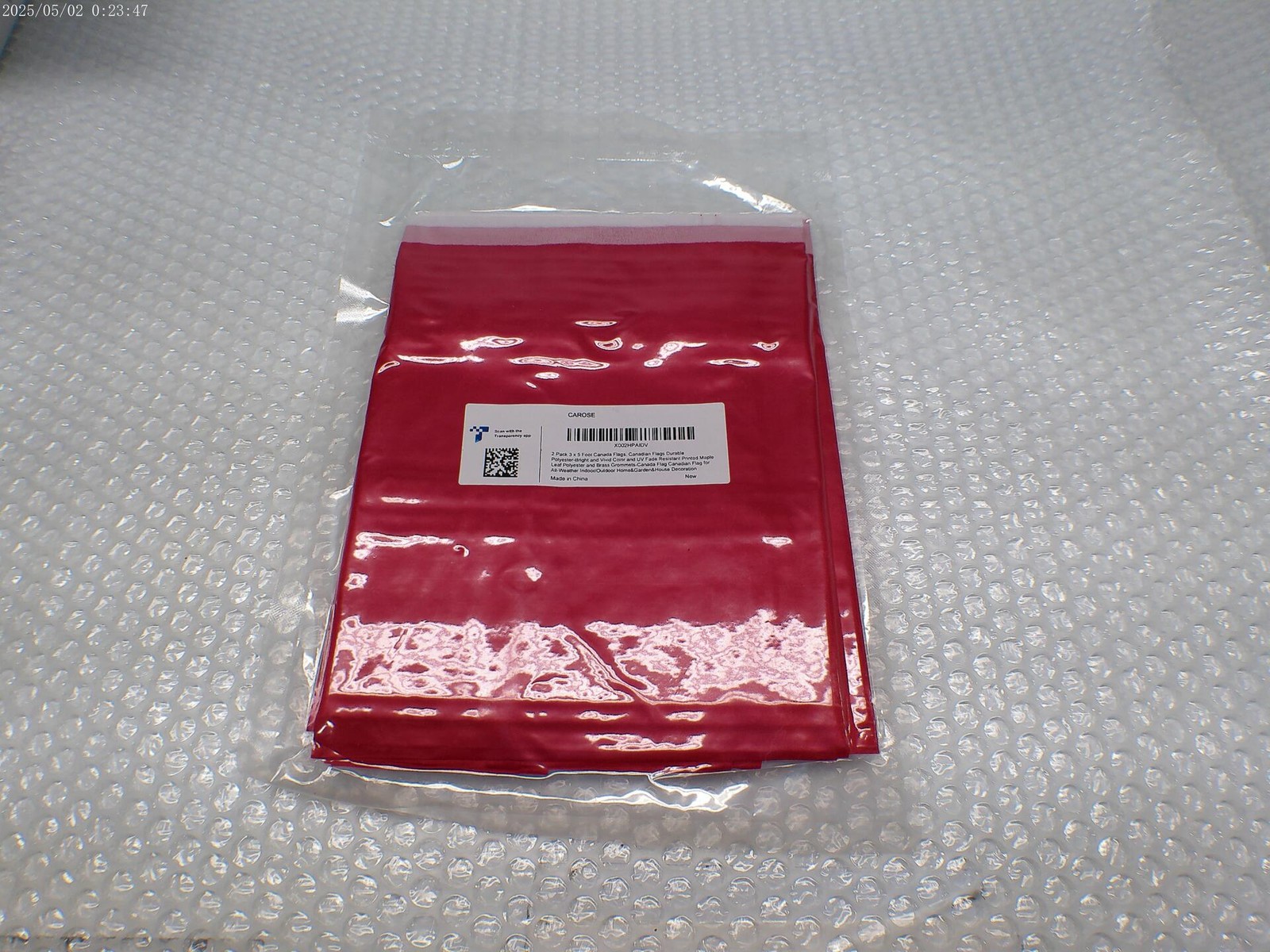 INDUSTRIAL SPARE X002HPAIDV CANADA FLAGS PKG OF 2 NSNP
