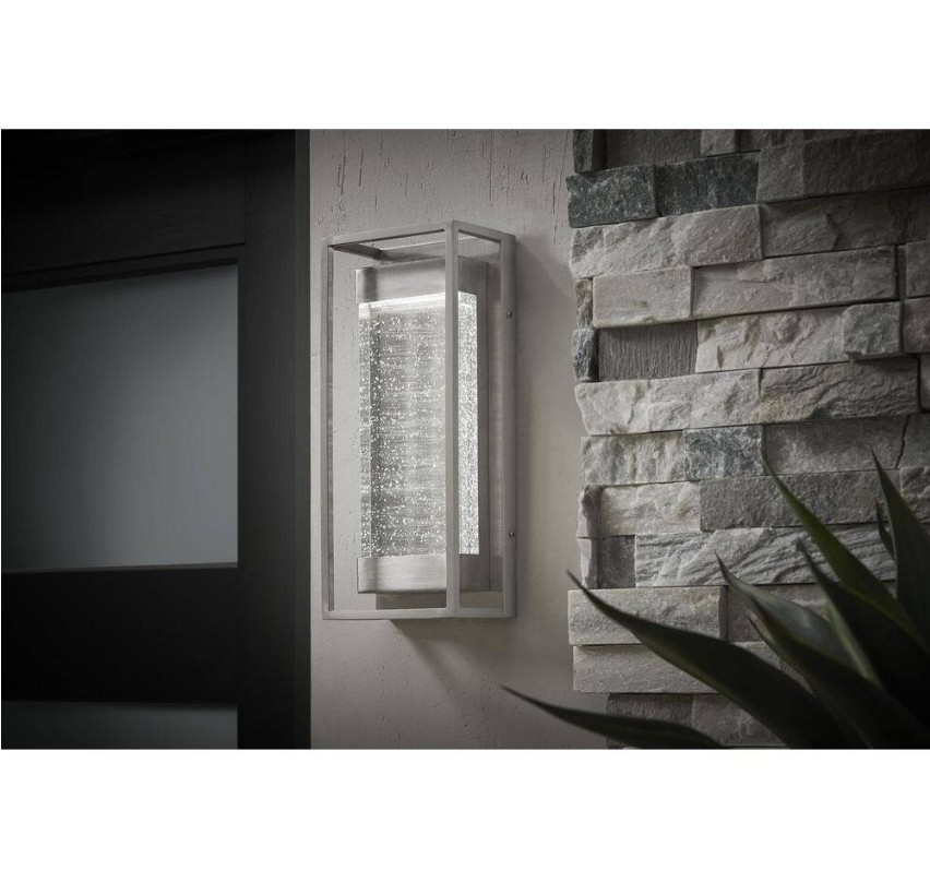 H B Lindley 12. 3″ Modern 1-Light Stainless Steel LED Outdoor Wall Sconce