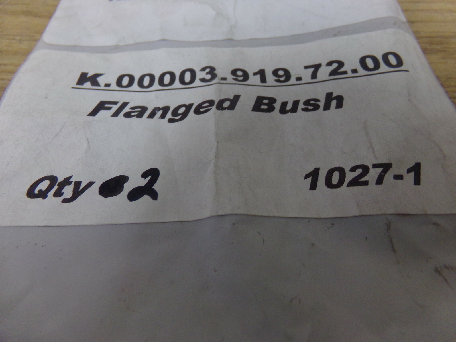 NEW Flanged Bush K.00003.919.72.00 100075005 1027-1 Lot of 2 *FREE SHIPPING*