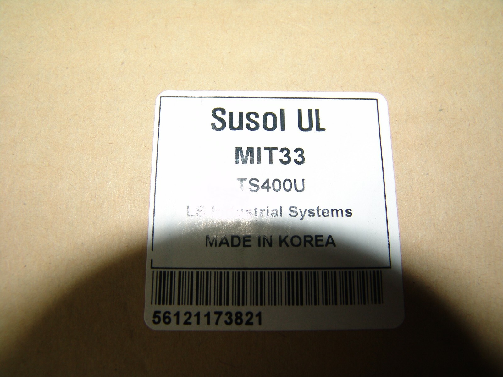 LS INDUSTRIAL TS400U MIT33 80461173811 SUSOL UL ACCESSORY DEVICE NEW!!