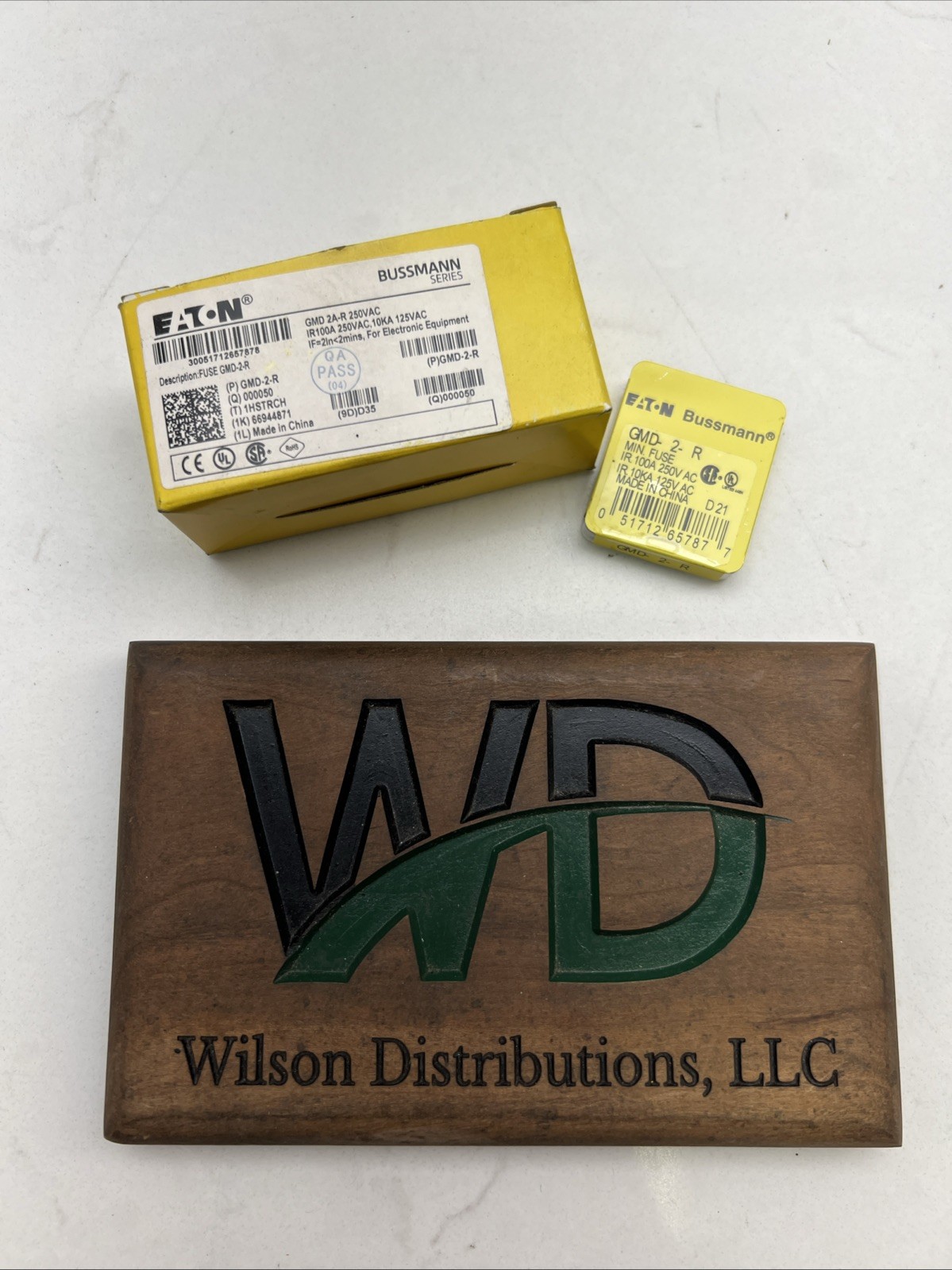 NEW BUSS GMD-2-R FUSE 2AMP 250V T-LAG GLASS 10 Cases Of 5