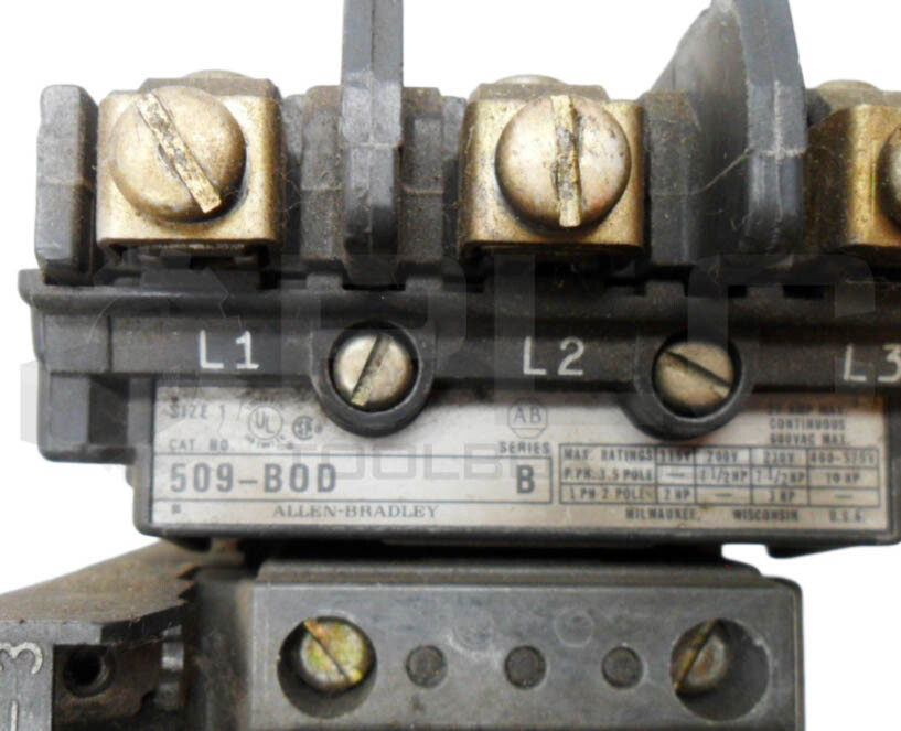 ALLEN BRADLEY 505-BOD /B CONTACTOR W/ CB236 W/ 592-B0W16 /A W/ 595-A /B *READ*