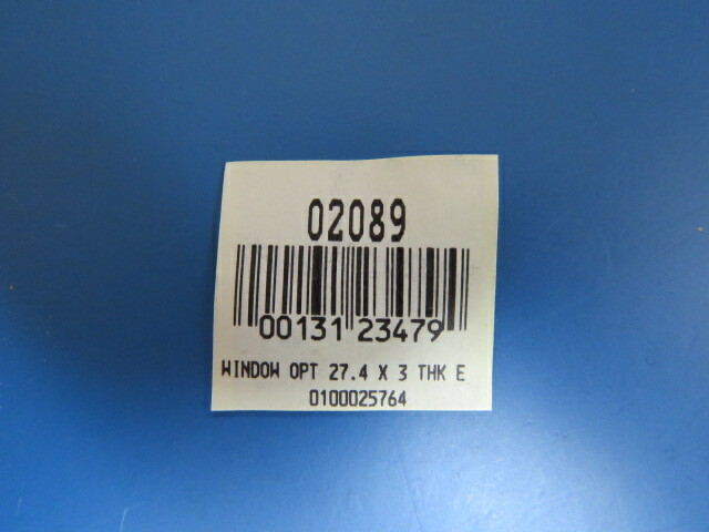 EDMUND SCIENTIFIC 02089 Qty of 8 per Lot 27.5mm Dia. x 3mm Window, Grade 2