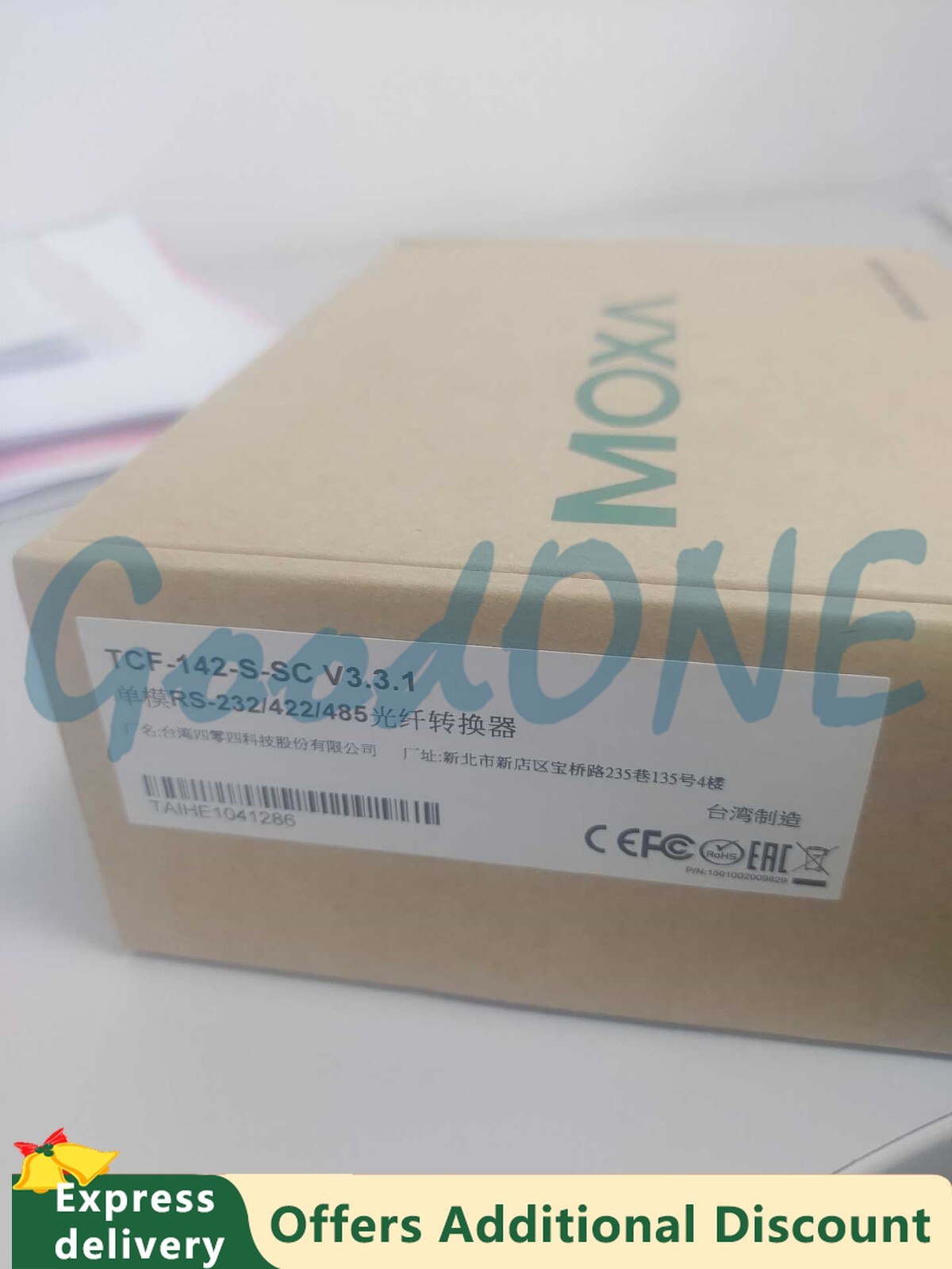 1PC New MOXA TCF-142-S-SC Serial to Single Mode Fiber