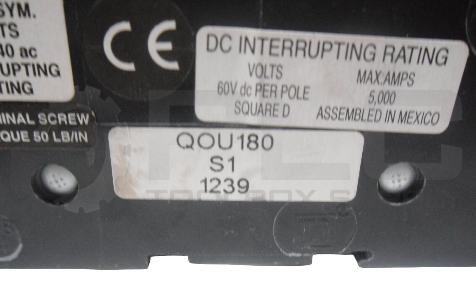 LOT OF 3 SQUARE D QOU180 CIRCUIT BREAKER 80A 120/240V TYPE QOU