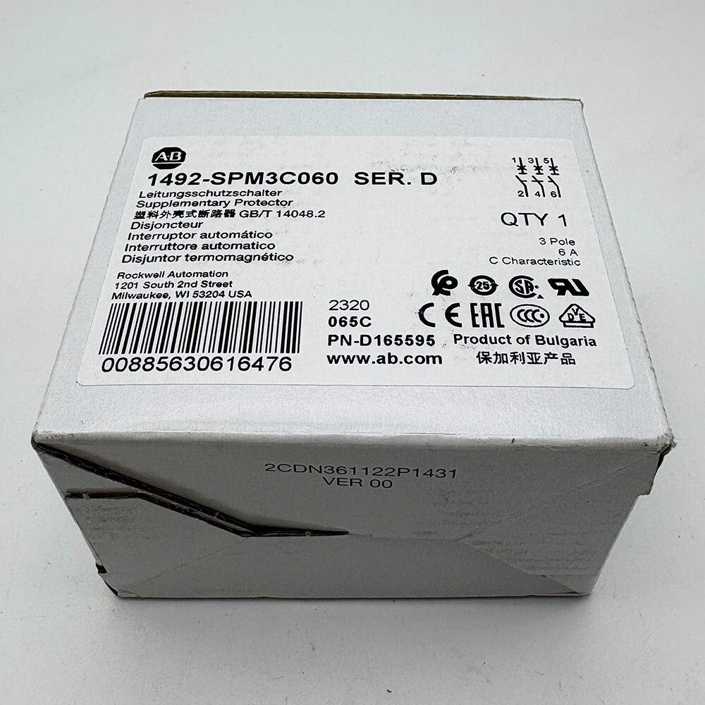 1492-SPM3C060 MCB Supplementary Protector 6A New Original in Stock 1492SPM3C060