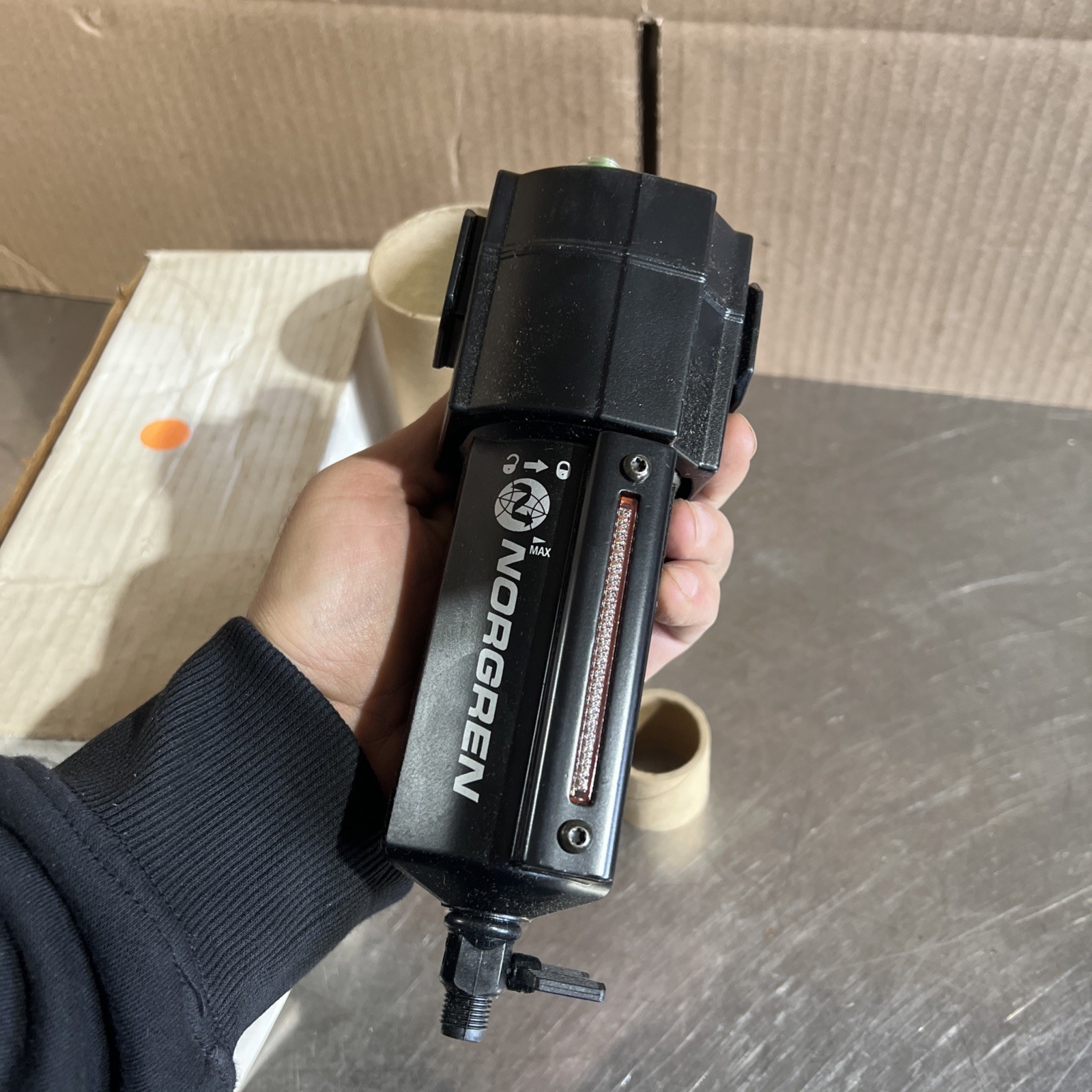 NORGREN L74C-4AP-QDN OIL-FOG LUBRICATOR, 1/2″ NPT, 250PSI MAX, 175ºF/80ºC MAX