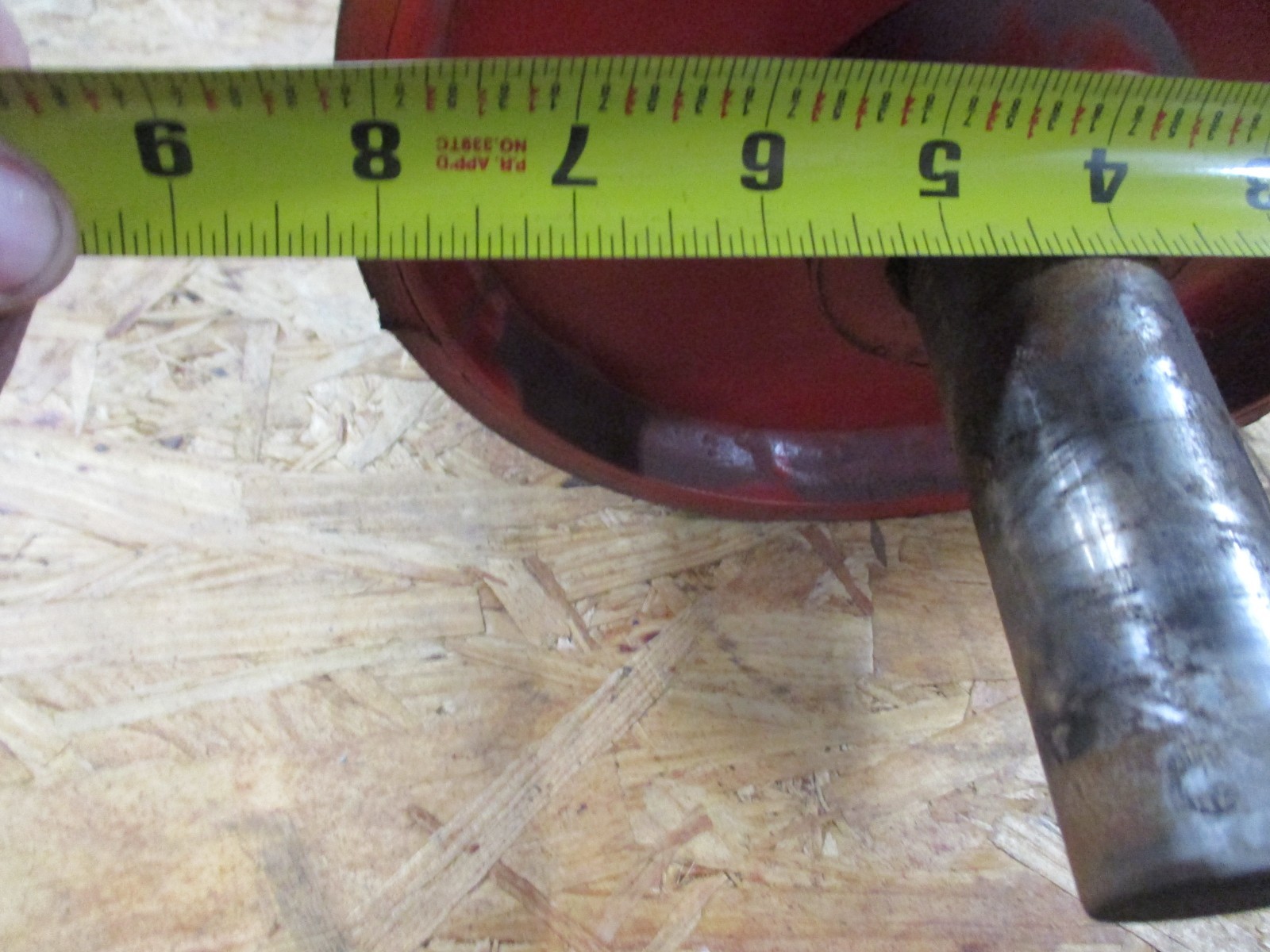 8-1/4″ OD RUBBER COATED CONVEYOR ROLLER 22-1/2″ USED