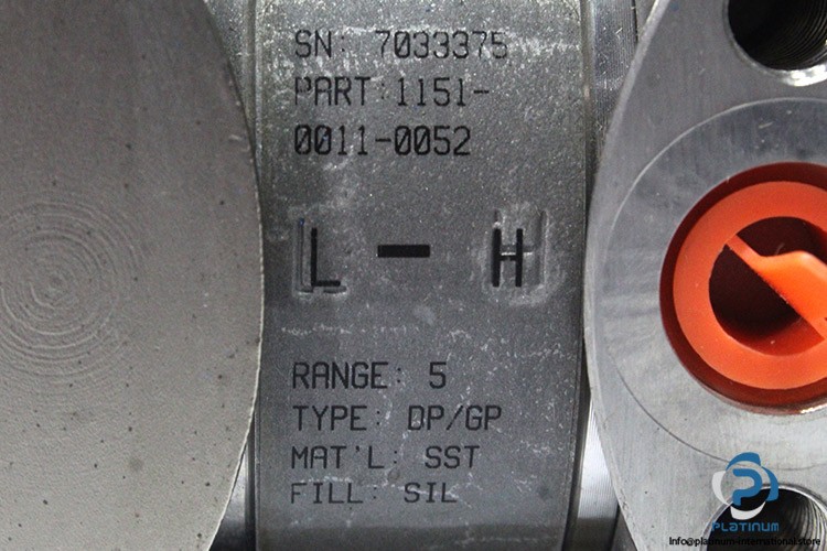 ROSEMOUNT 1151GP5S22C1R2M4DF PRESSURE TRANSMITTER_-600 / 0 MBAR_ 12 VDC_140 bar