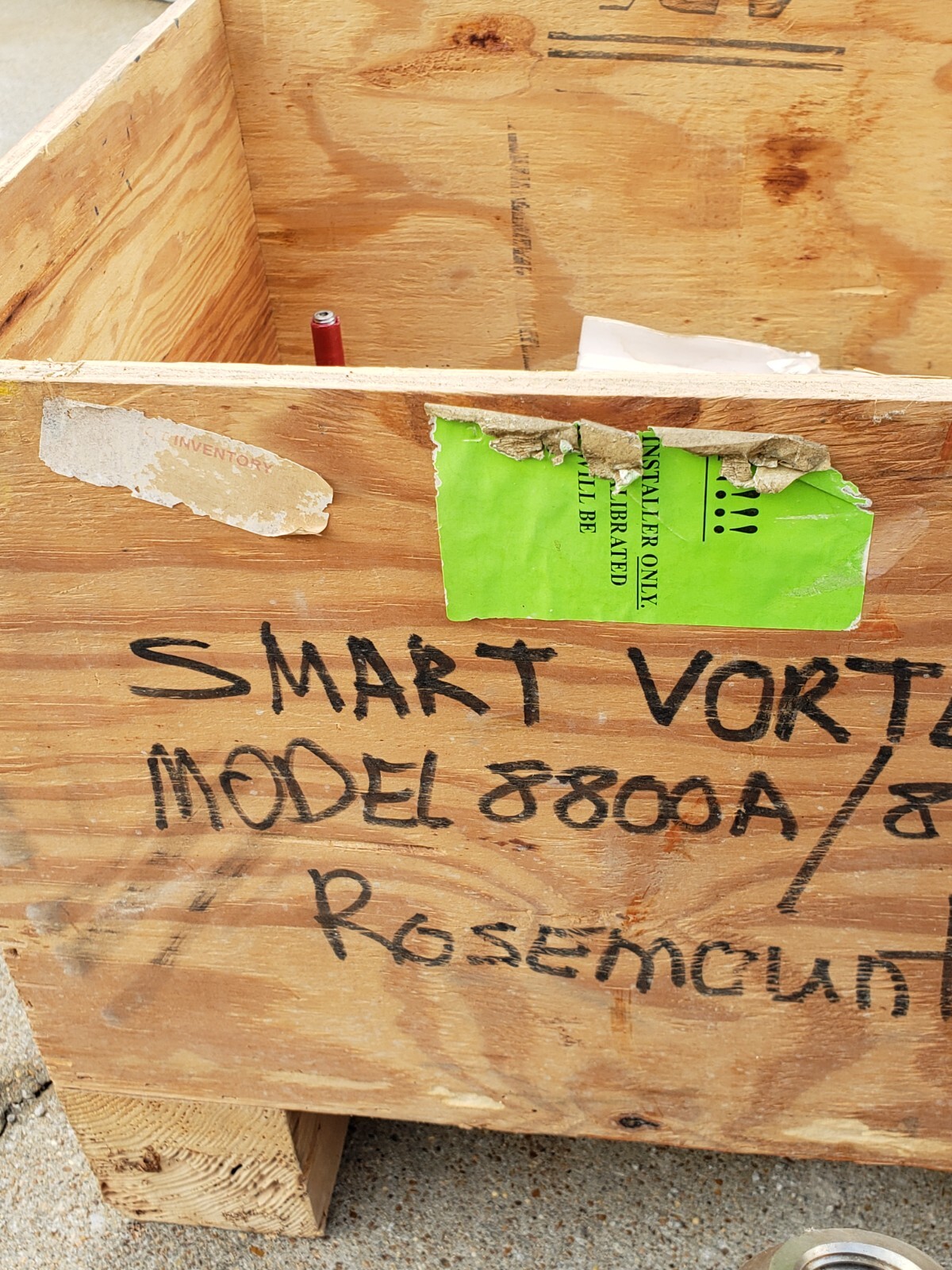 ROSEMOUNT 4” 300 MODEL 8800 VORTEC FLOW METER S.S K FACTOR