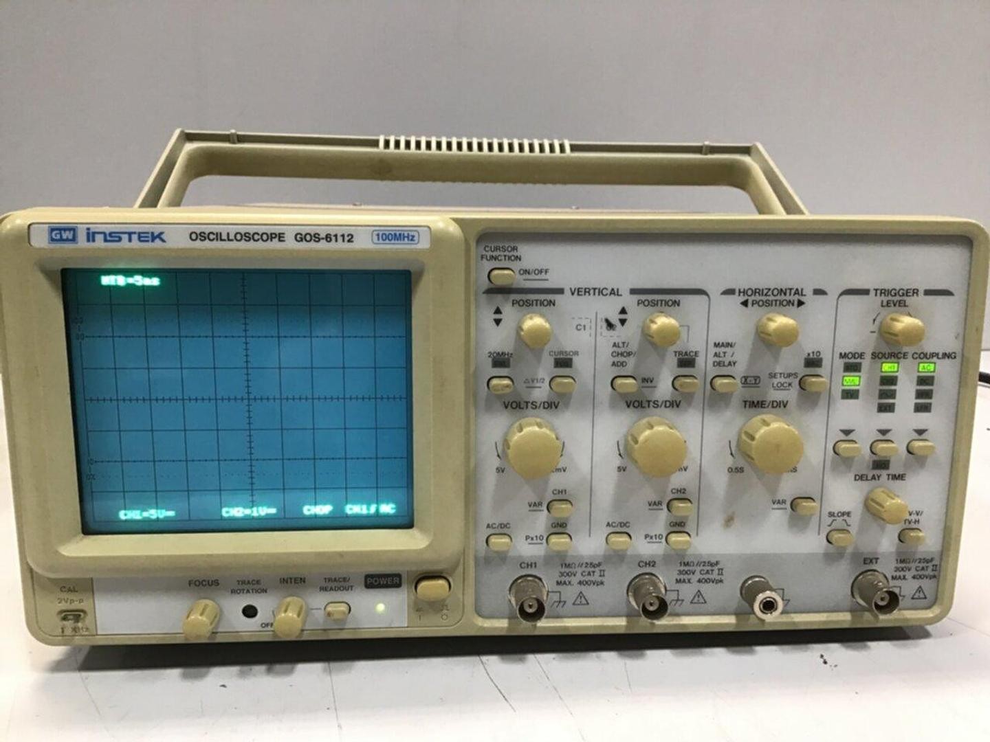 GW INSTEK Oscilloscope GOS-6112 Used #119525