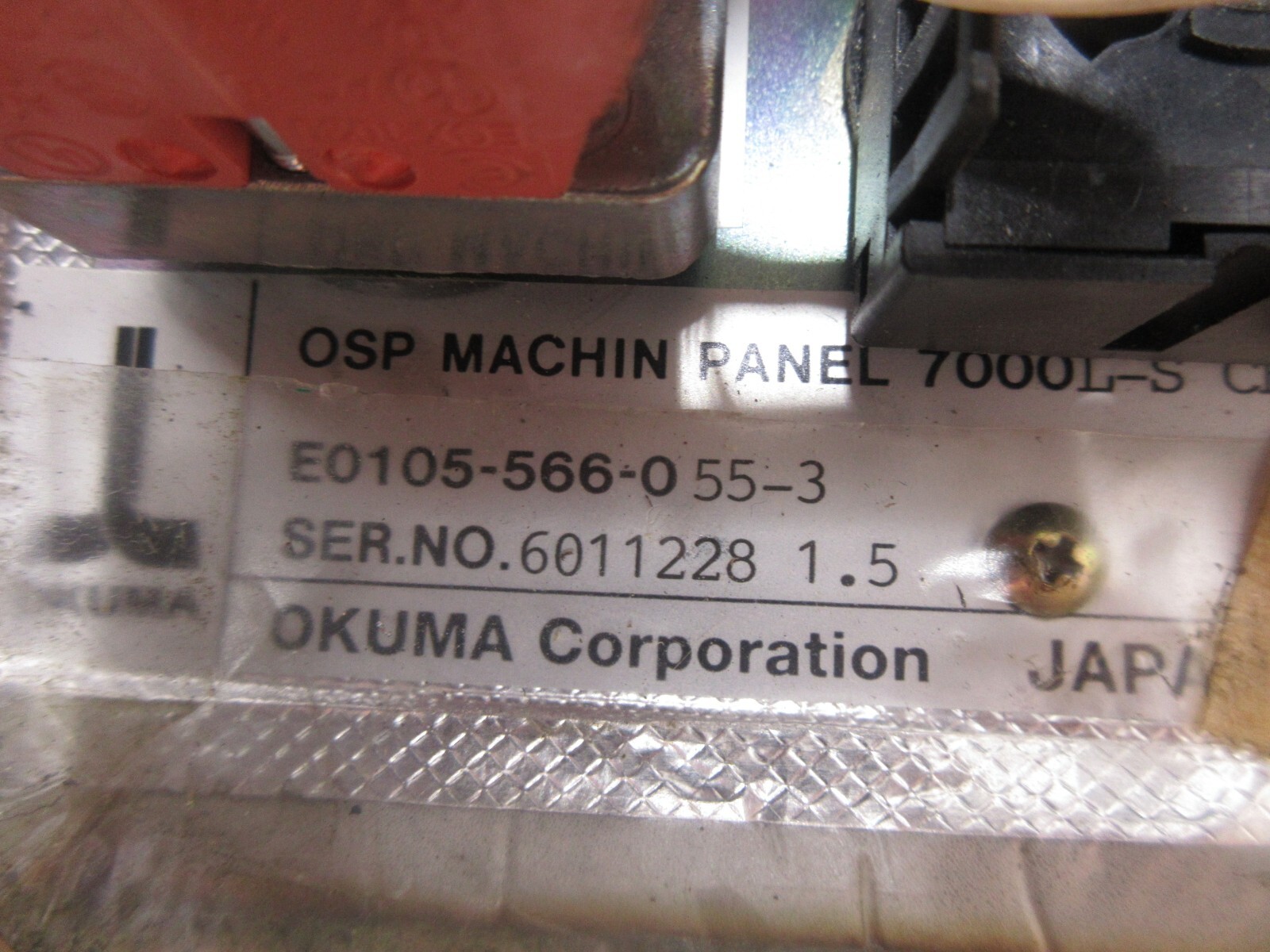 OKUMA OSP MACHINE PANEL 7000L-S E0105-566-0 55-3 N223-5005 FP5-0KM5 055-3