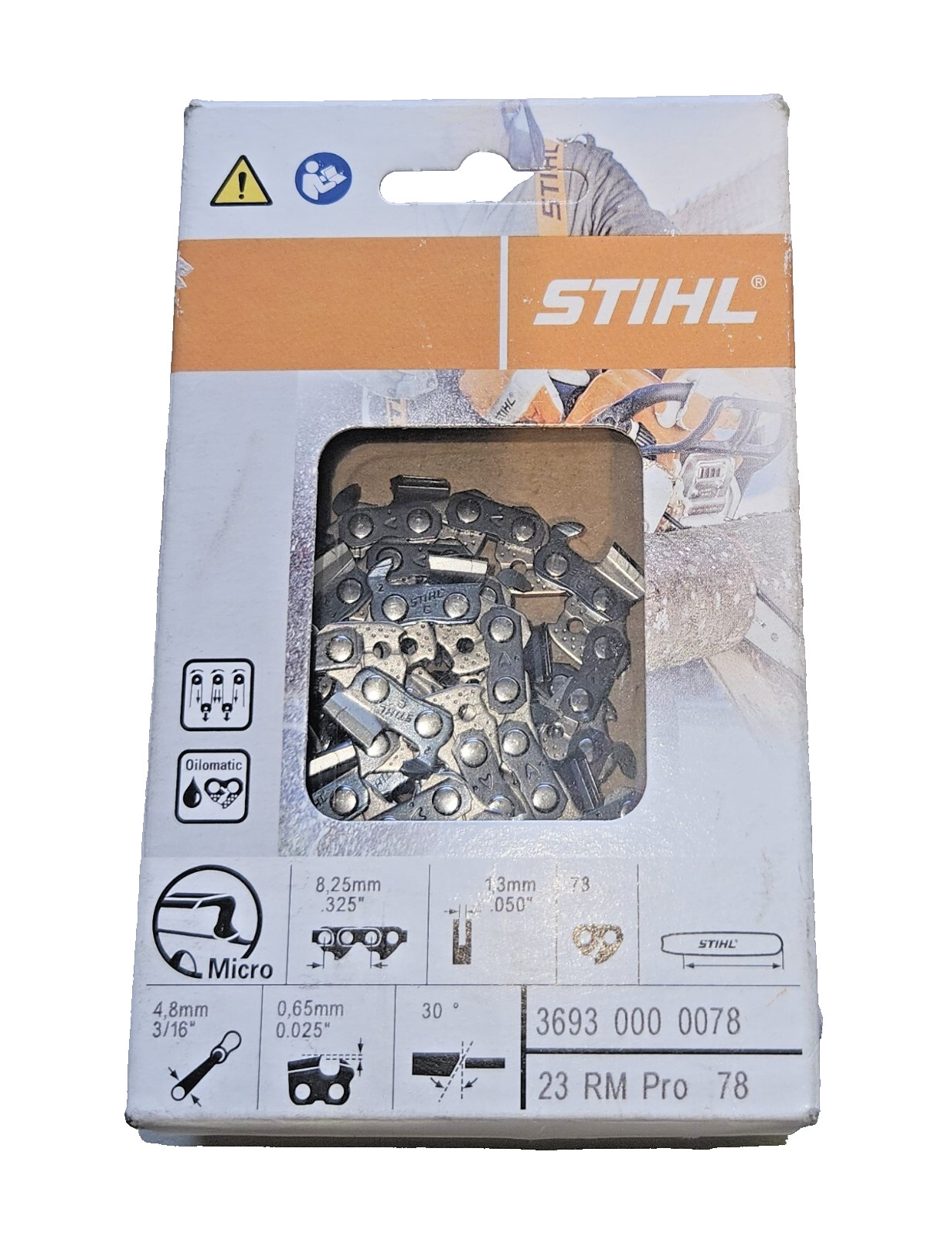 STIHL 3693 000 0078 RM Pro 78 Chainsaw File | Precision Tool for Sharpening