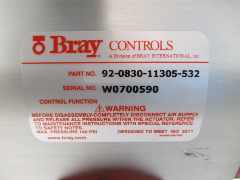 BRAY CONTROLS 416-316-BUNA-750-CI-ANSI150-250 92-0830-11305-532 50PSI 6″ NSNP