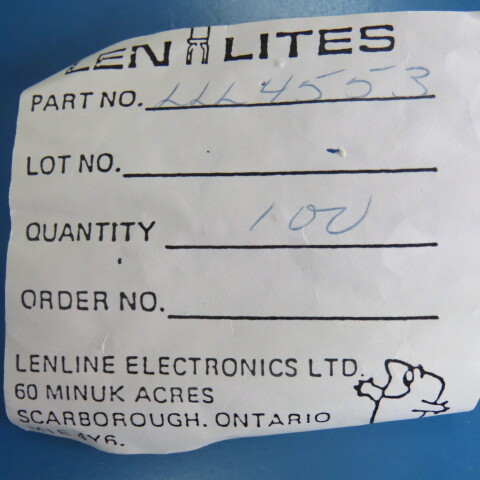 LENLITE LLL4553 Qty of 100 per Lot LED YELLOW DIFFUSED 5MM 100/BAG LENLITE