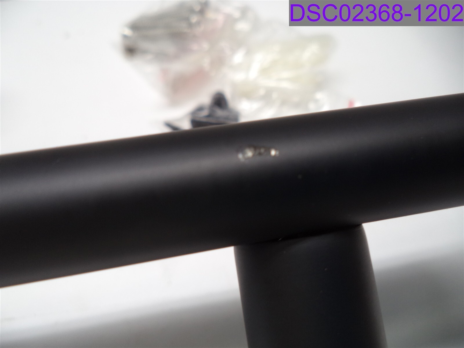 New w Scratches Black Drawer Pull 20-7/8″ Overall Length x 1-1/4″ Wide 98070