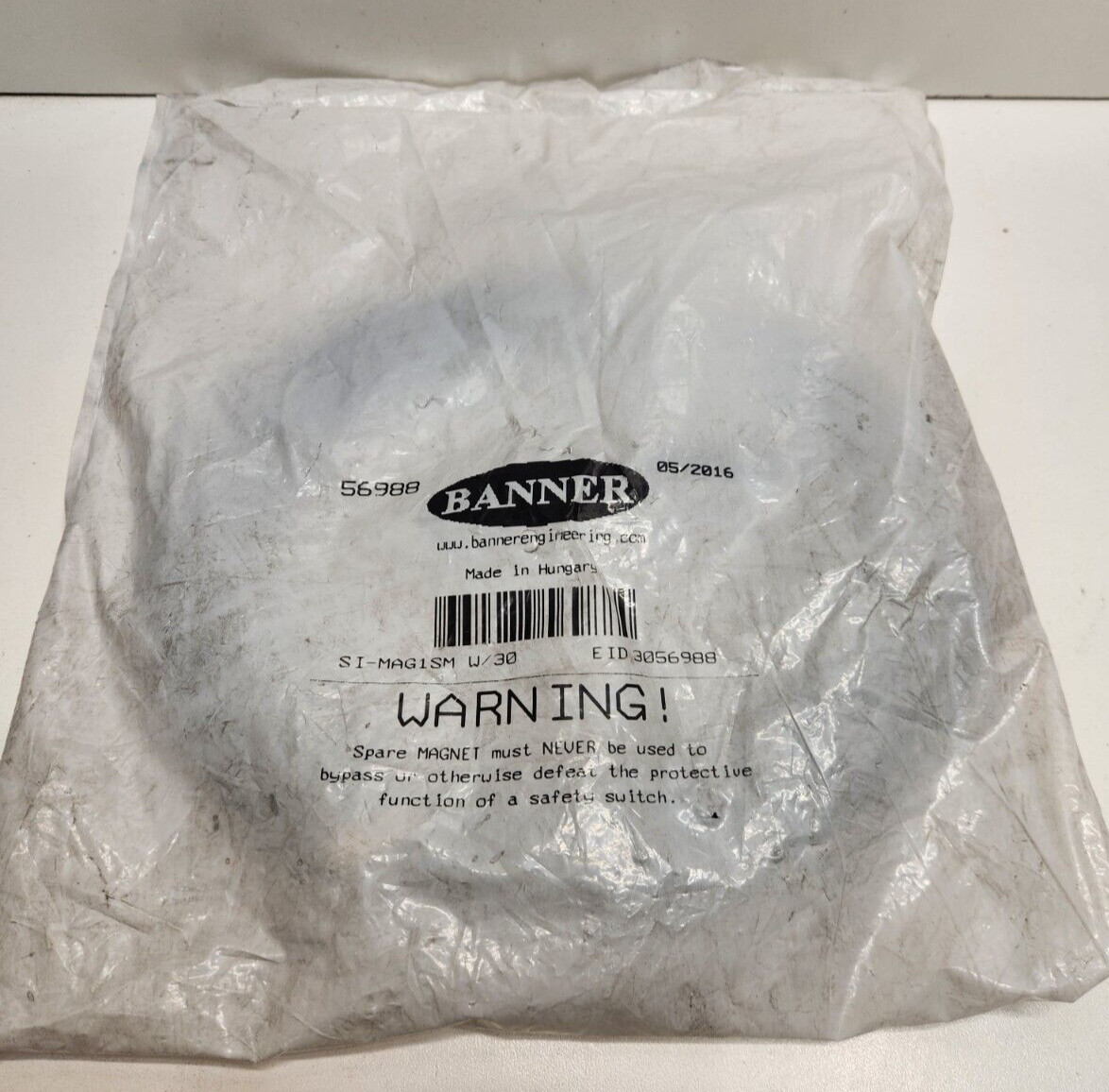 NEW IN BAG! BANNER MAGNETIC SAFETY INTERLOCK SWITCH 56988 SI-MAG1SM W/30