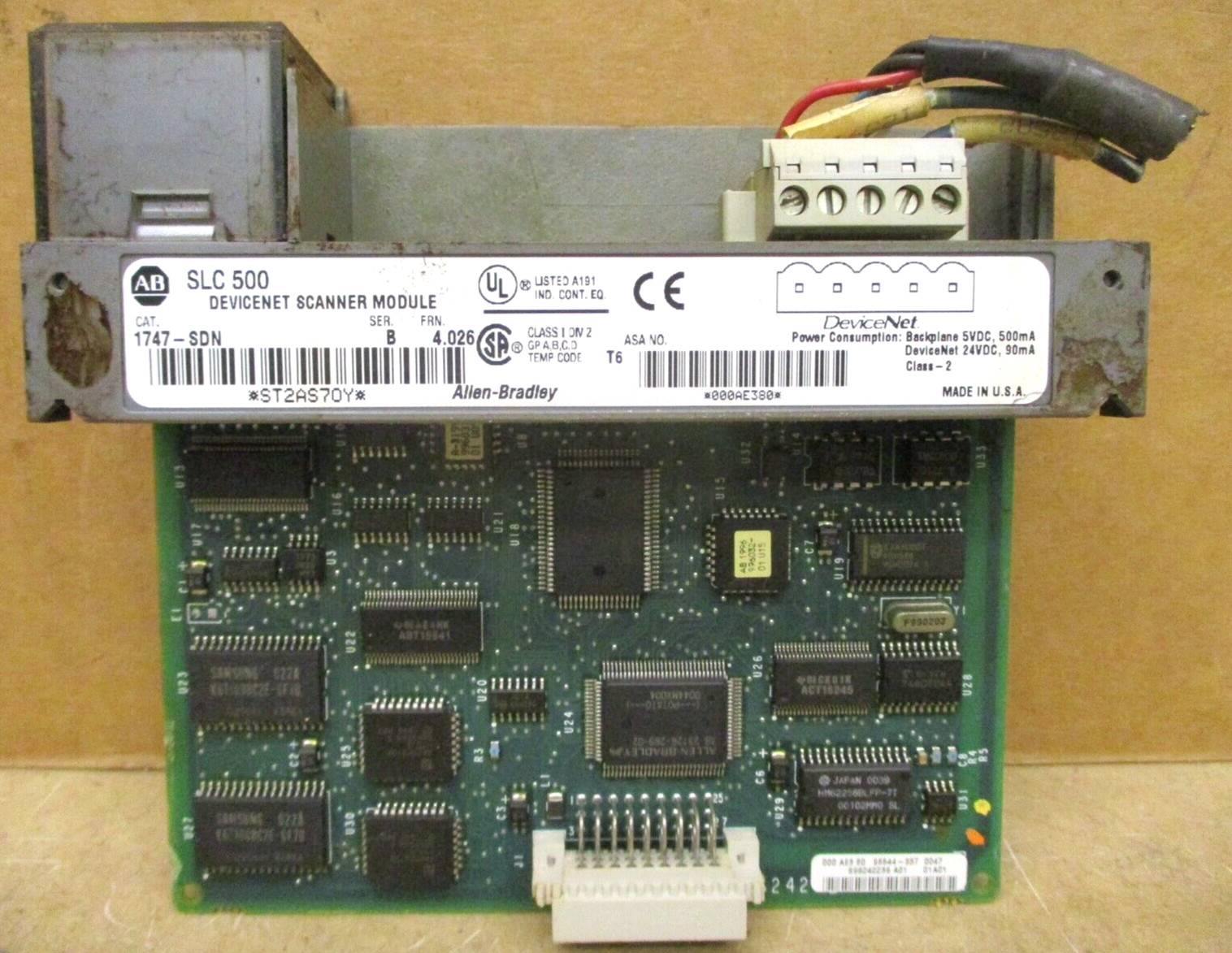 Allen-Bradley SLC 500 1746-P3 Ser A SLC 5/04 CPU 1747-L542 48674GN