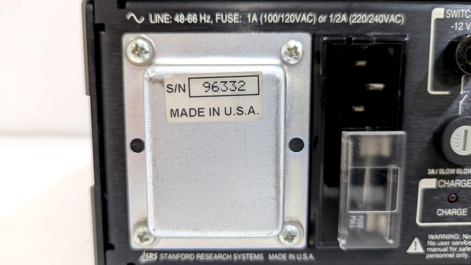 SR560 [Calibrated] Low Noise Voltage Preamplifier SRS S/N:96332