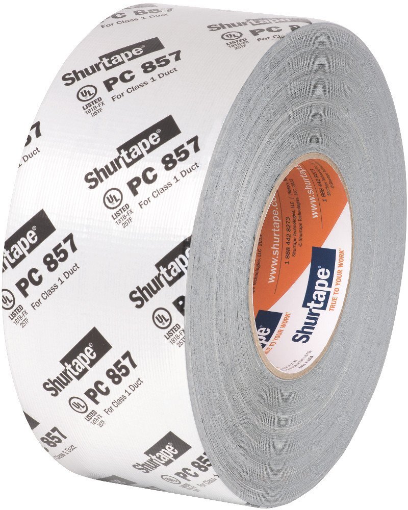 Shurtape PC 857 UL 181B-FX Listed/Printed Cloth Waterproof HVAC Duct Tape Use to