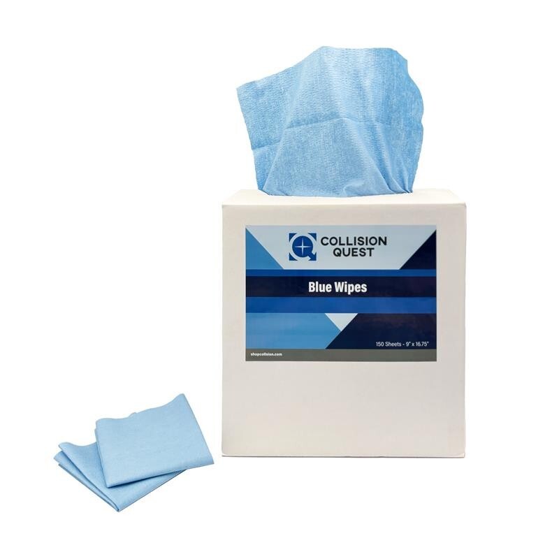 Blue Wipe, Double Re-Crepe Bonded Cellulose, 9″ L x 16.75″ W (Pack of 150)