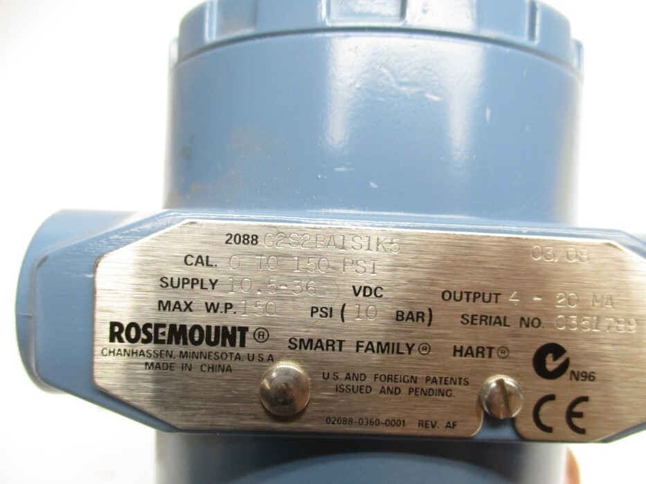 ROSEMOUNT 2088G2S2BA1S1K5 0-150PSI NSNP