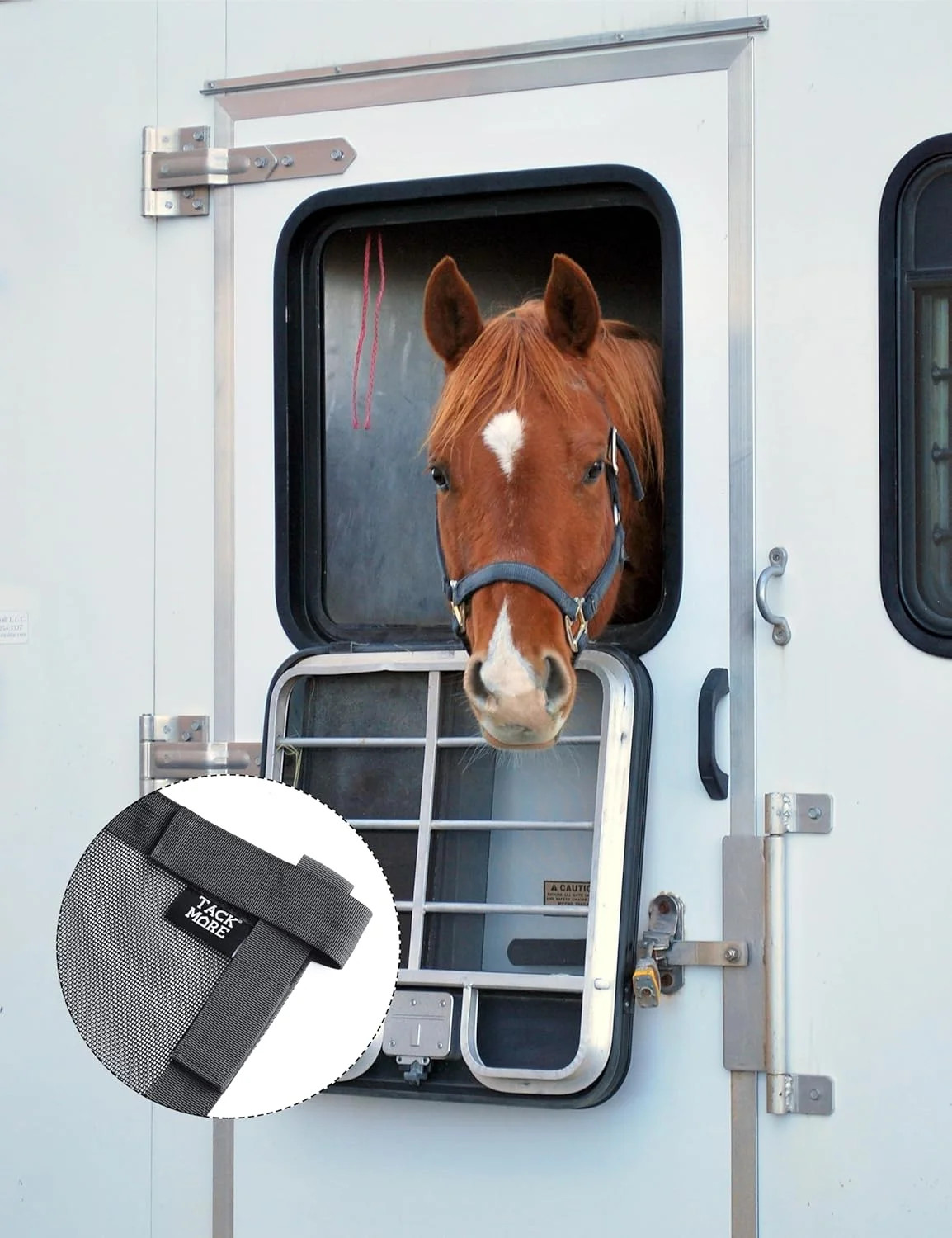 Tackmore Horse Trailer Window Screen Mesh Trailer Safety Bar Window Screen with